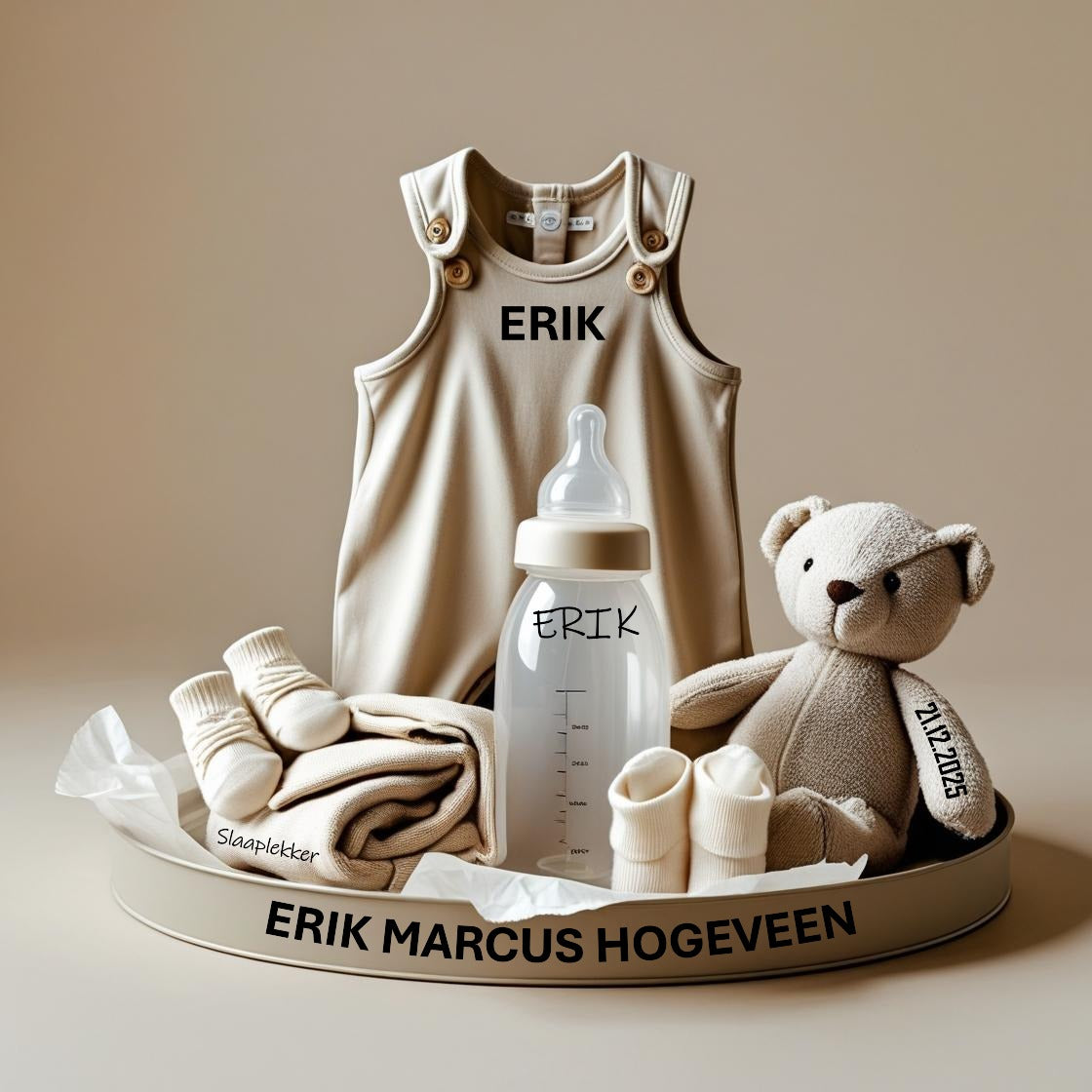 Baby Geschenkset Beige (premium)