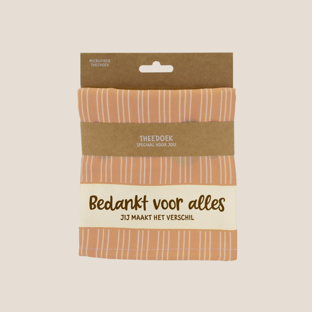 Theedoek – Bedankt voor alles, jij maakt het verschil
