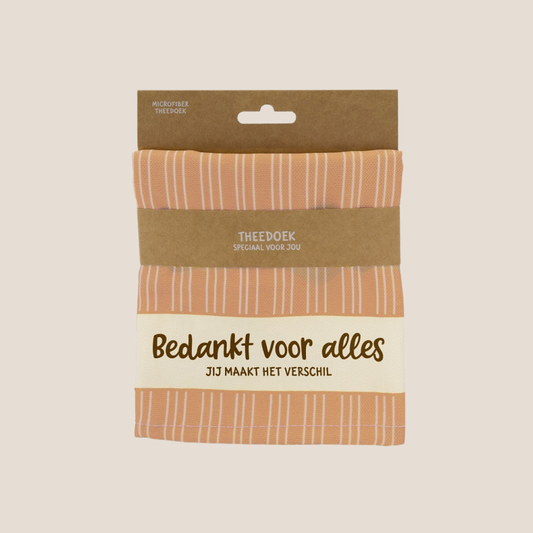 Theedoek – Bedankt voor alles, jij maakt het verschil