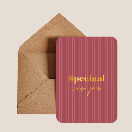 Minikaart - Speciaal voor jou (met goudfolie)