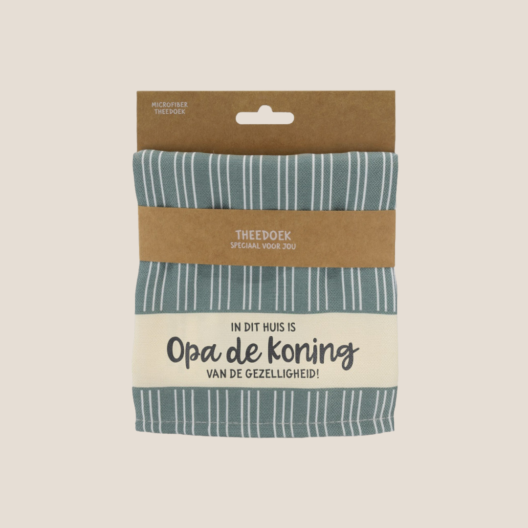 Theedoek – In dit huis is Opa de koning van de gezelligheid!