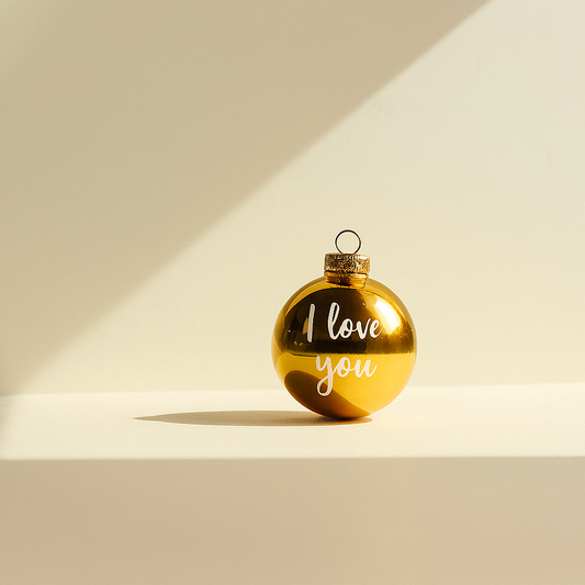 Gouden Kerstbal - Glanzend