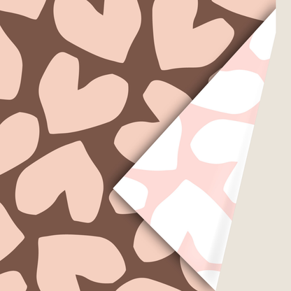 Dubbelzijdig Cadeaupapier - Solo Hearts