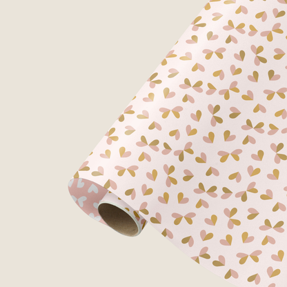 Dubbelzijdig Cadeaupapier - Butterfly Peach
