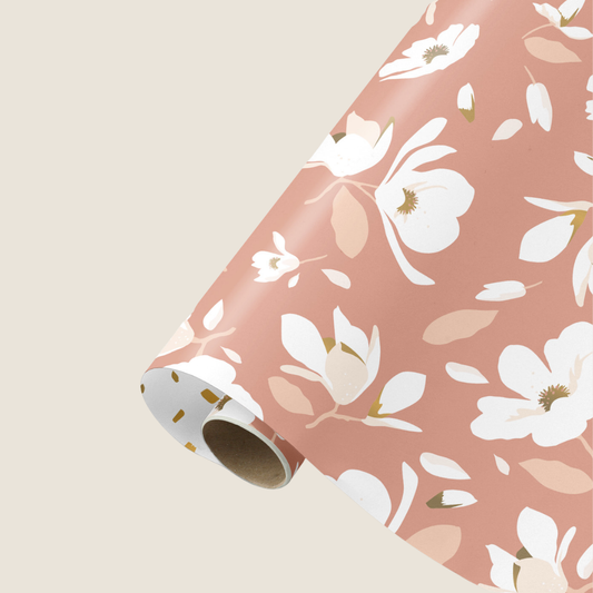 Dubbelzijdig Cadeaupapier - bloemen & confetti