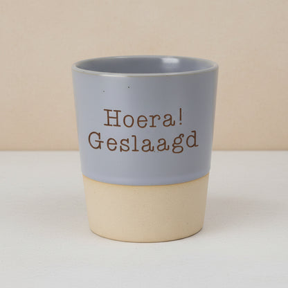 Special Ceramics mok – Hoera! Geslaagd
