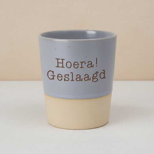 Special Ceramics mok – Hoera! Geslaagd